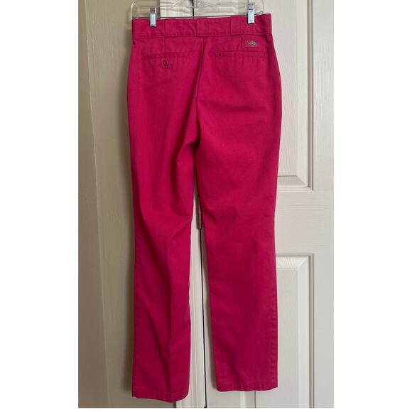 Hot Pink Dickies 874 Original Fit Canvas Work Pants Cancer Awareness 2 - Picture 4 of 7